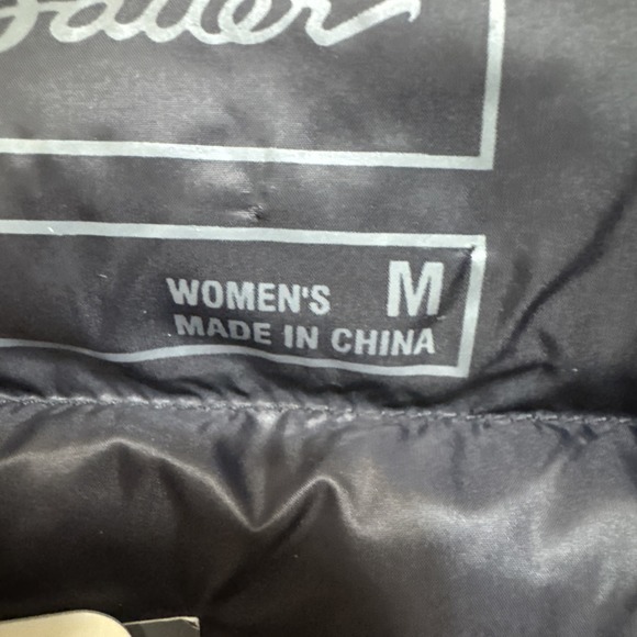 EDDIE BAUER EB650 DOWN FILLED WOMENS M PUFFER VEST BLACK NWT - Picture 4 of 8